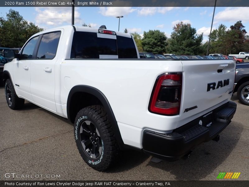 Bright White / Black 2020 Ram 1500 Rebel Crew Cab 4x4