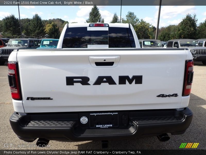 Bright White / Black 2020 Ram 1500 Rebel Crew Cab 4x4