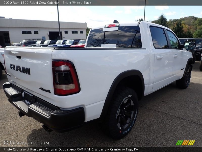 Bright White / Black 2020 Ram 1500 Rebel Crew Cab 4x4