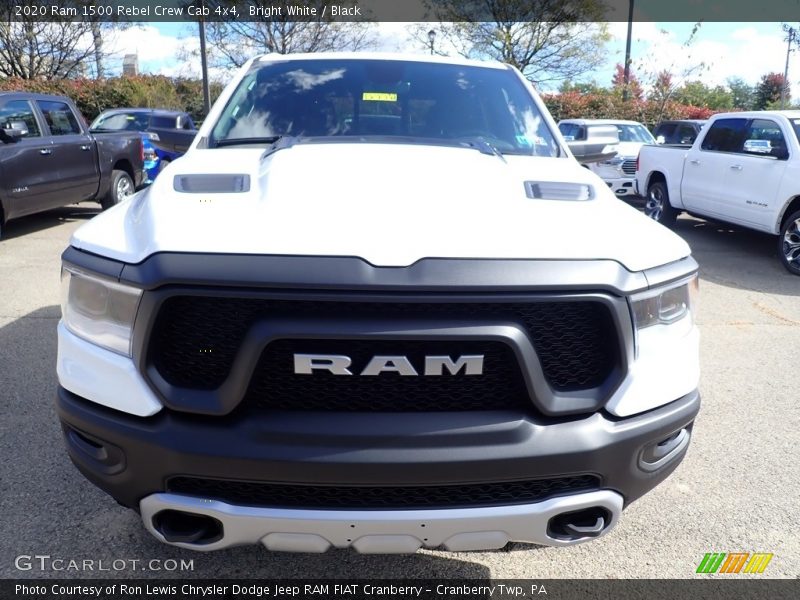 Bright White / Black 2020 Ram 1500 Rebel Crew Cab 4x4