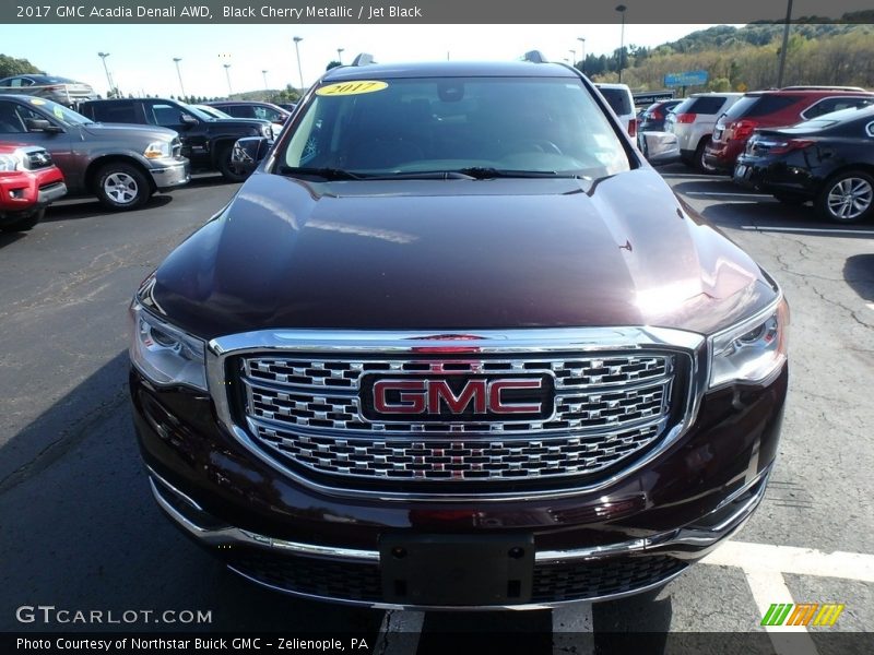 Black Cherry Metallic / Jet Black 2017 GMC Acadia Denali AWD