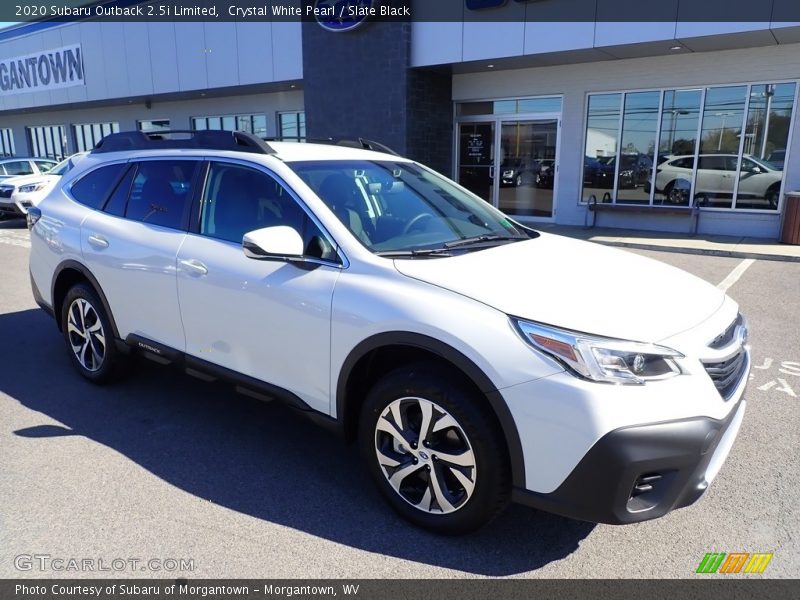 Crystal White Pearl / Slate Black 2020 Subaru Outback 2.5i Limited