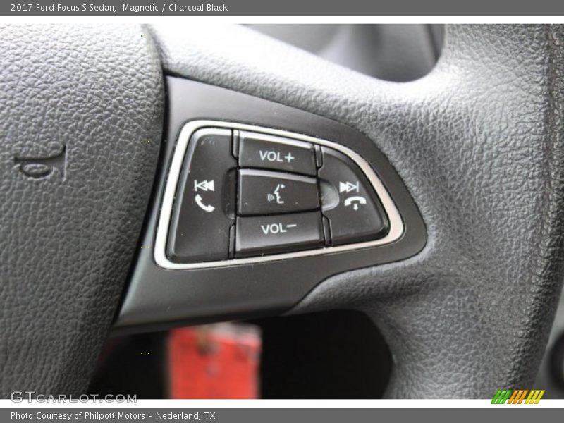 Magnetic / Charcoal Black 2017 Ford Focus S Sedan