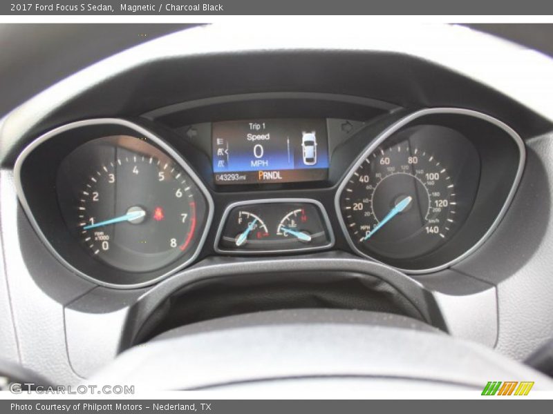 Magnetic / Charcoal Black 2017 Ford Focus S Sedan