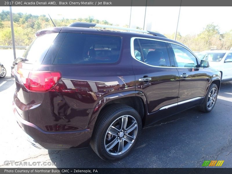 Black Cherry Metallic / Jet Black 2017 GMC Acadia Denali AWD