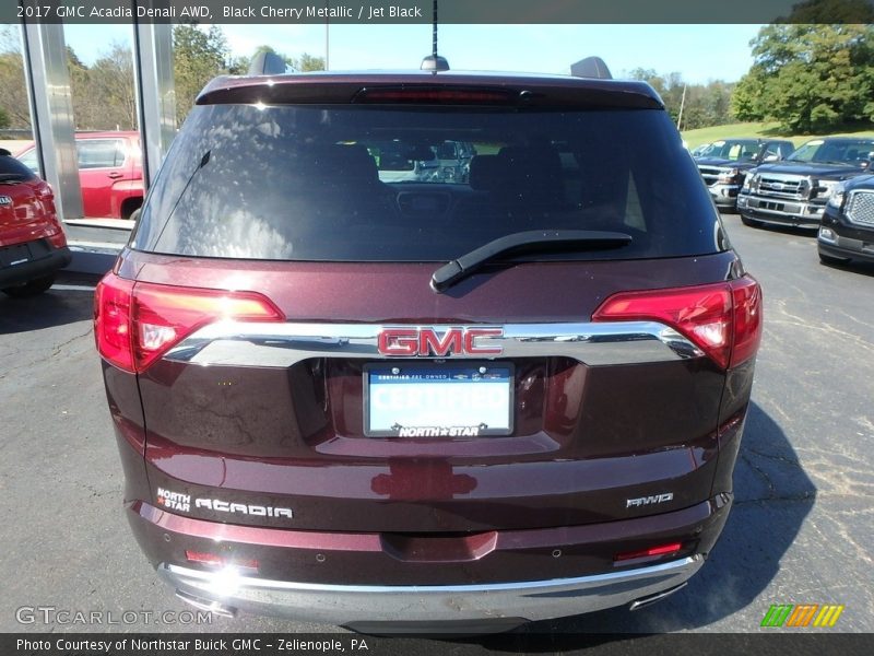 Black Cherry Metallic / Jet Black 2017 GMC Acadia Denali AWD