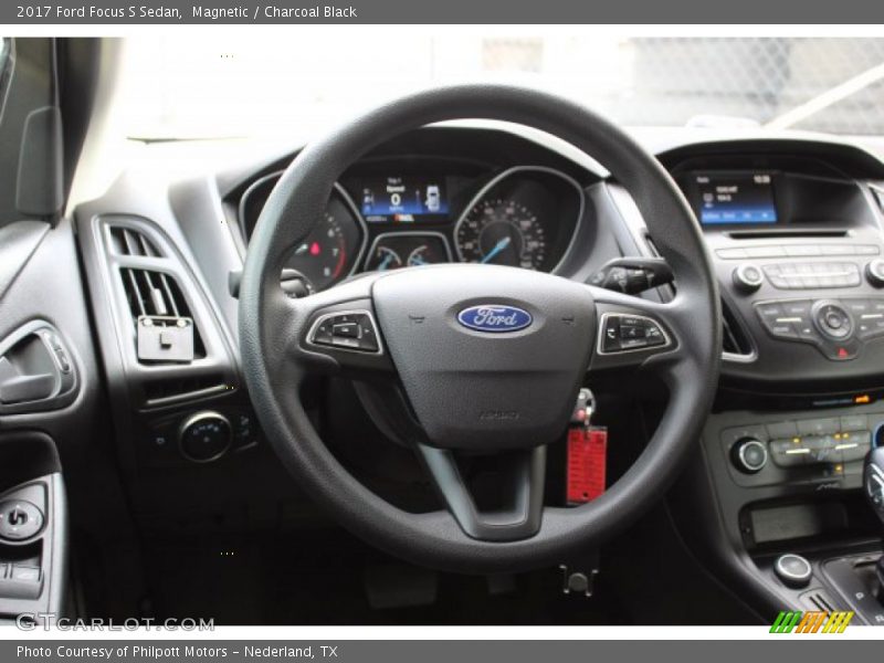 Magnetic / Charcoal Black 2017 Ford Focus S Sedan