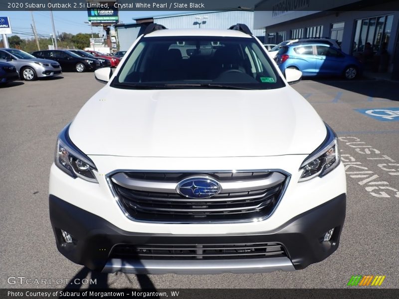 Crystal White Pearl / Slate Black 2020 Subaru Outback 2.5i Limited