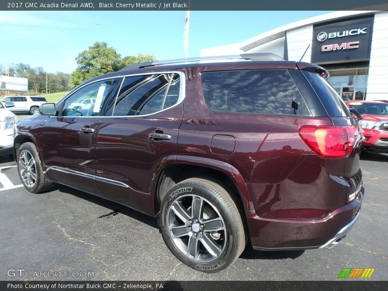Black Cherry Metallic / Jet Black 2017 GMC Acadia Denali AWD