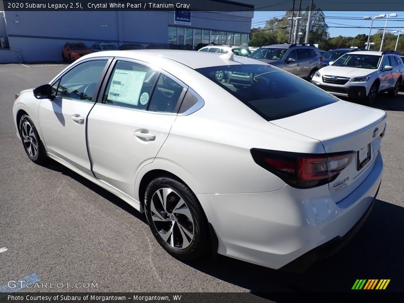 Crystal White Pearl / Titanium Gray 2020 Subaru Legacy 2.5i