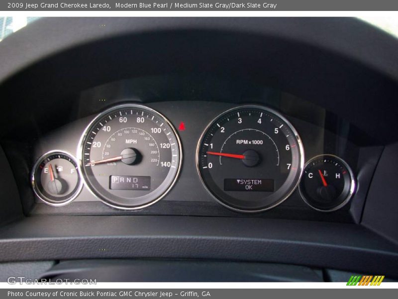 Modern Blue Pearl / Medium Slate Gray/Dark Slate Gray 2009 Jeep Grand Cherokee Laredo