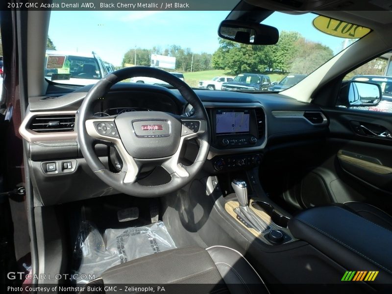 Black Cherry Metallic / Jet Black 2017 GMC Acadia Denali AWD