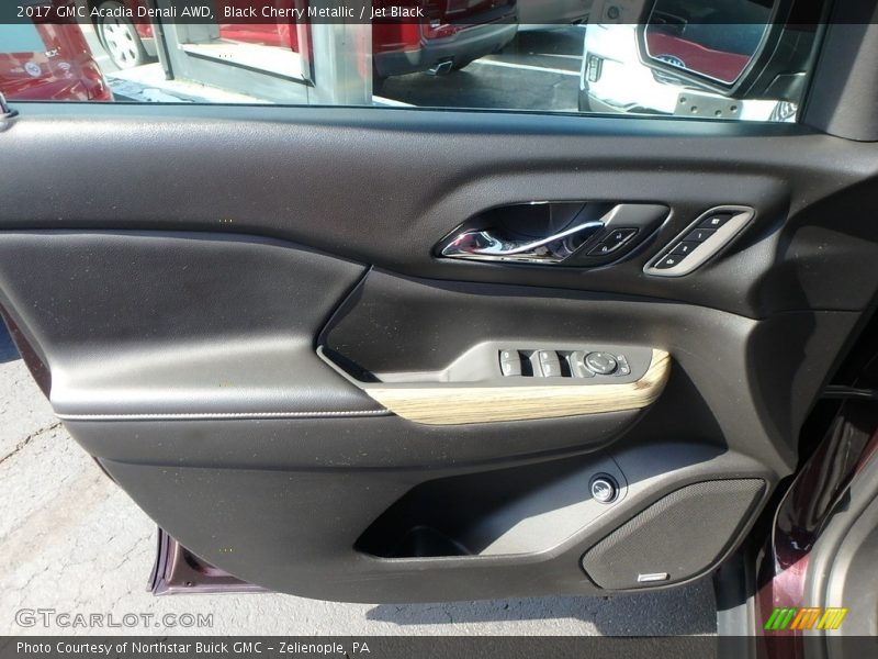 Black Cherry Metallic / Jet Black 2017 GMC Acadia Denali AWD