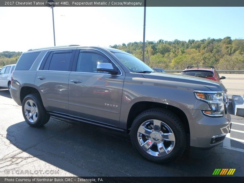 Pepperdust Metallic / Cocoa/Mahogany 2017 Chevrolet Tahoe Premier 4WD