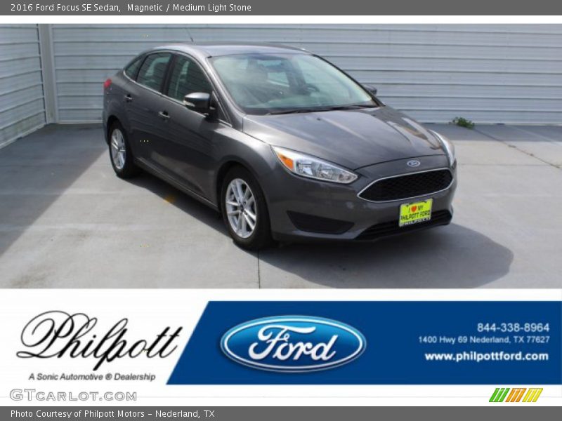Magnetic / Medium Light Stone 2016 Ford Focus SE Sedan