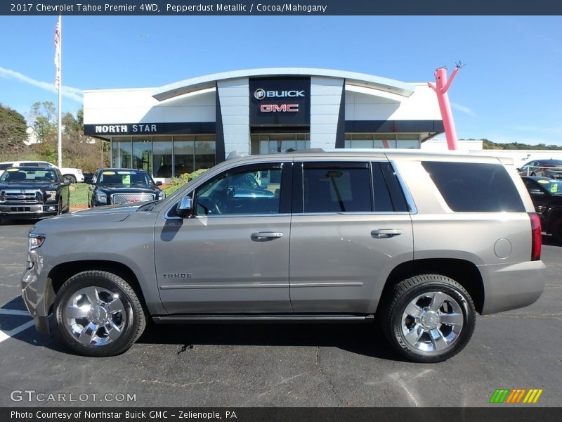 Pepperdust Metallic / Cocoa/Mahogany 2017 Chevrolet Tahoe Premier 4WD