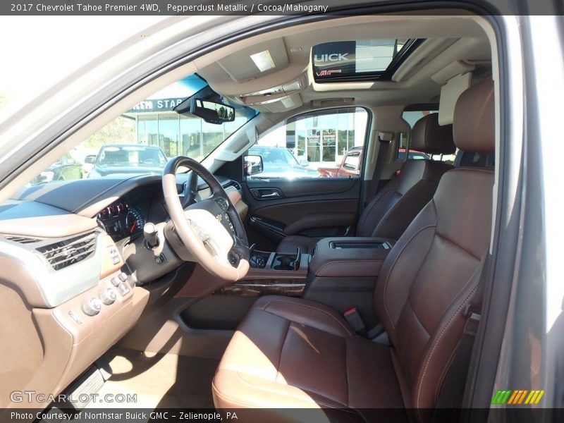 Pepperdust Metallic / Cocoa/Mahogany 2017 Chevrolet Tahoe Premier 4WD
