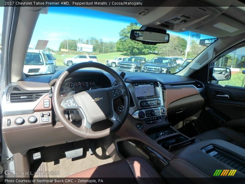 Pepperdust Metallic / Cocoa/Mahogany 2017 Chevrolet Tahoe Premier 4WD