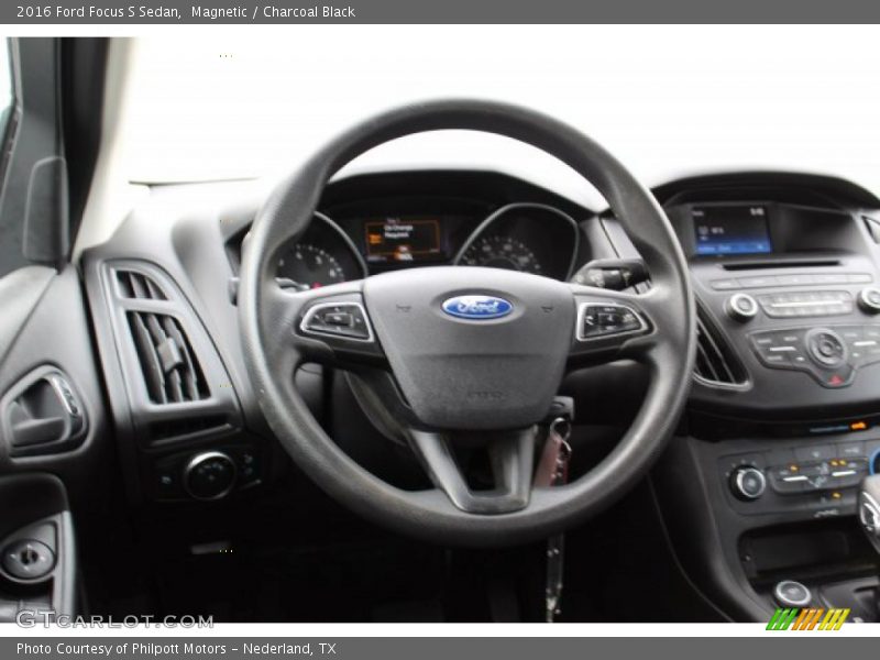 Magnetic / Charcoal Black 2016 Ford Focus S Sedan
