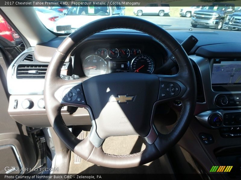 Pepperdust Metallic / Cocoa/Mahogany 2017 Chevrolet Tahoe Premier 4WD