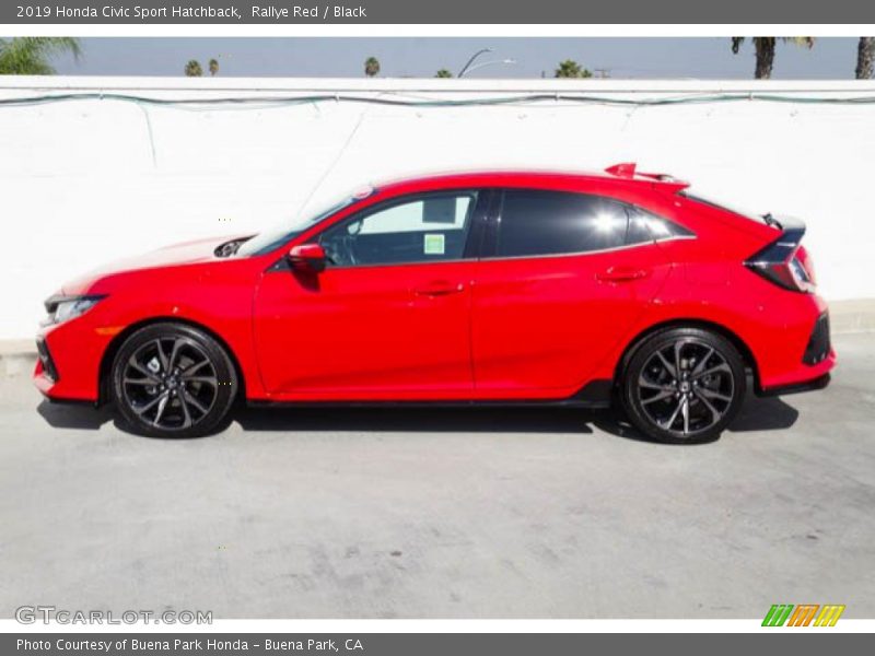 Rallye Red / Black 2019 Honda Civic Sport Hatchback