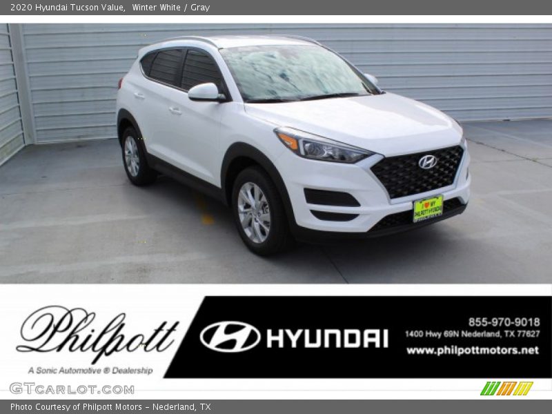 Winter White / Gray 2020 Hyundai Tucson Value