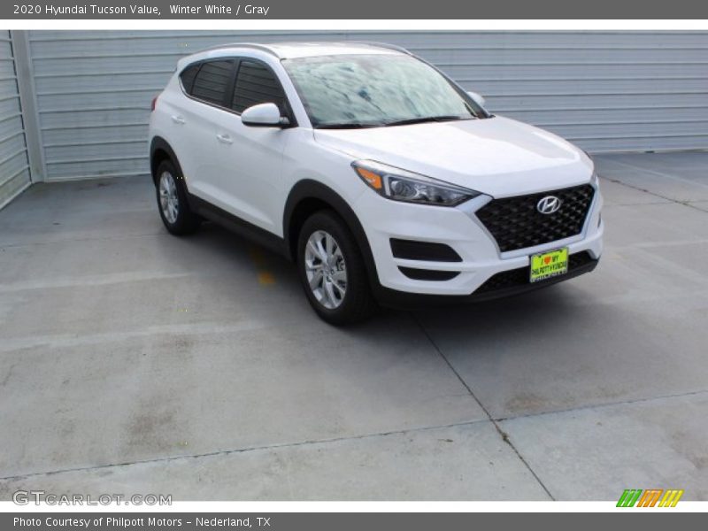 Winter White / Gray 2020 Hyundai Tucson Value