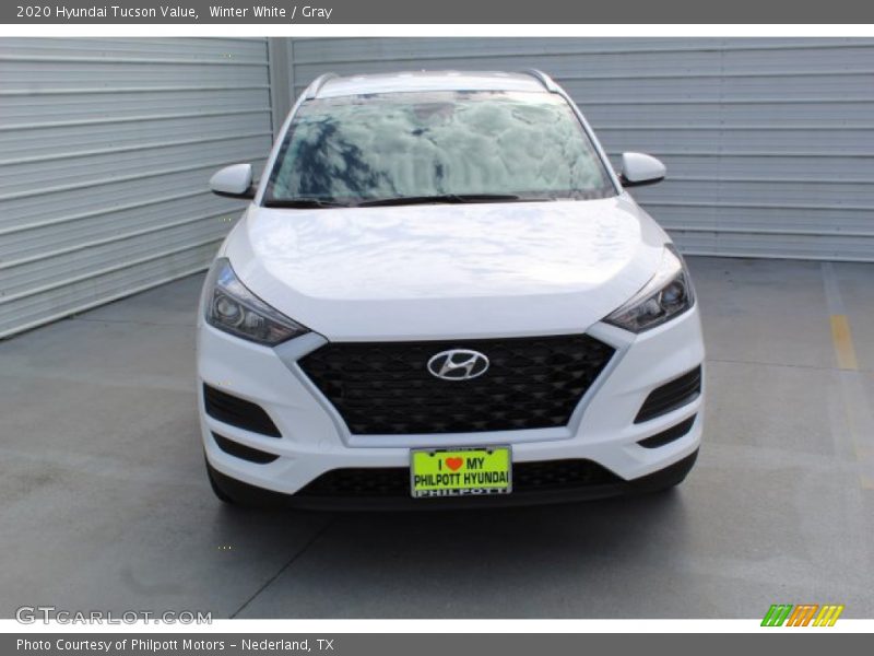 Winter White / Gray 2020 Hyundai Tucson Value