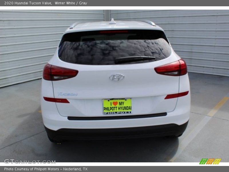 Winter White / Gray 2020 Hyundai Tucson Value