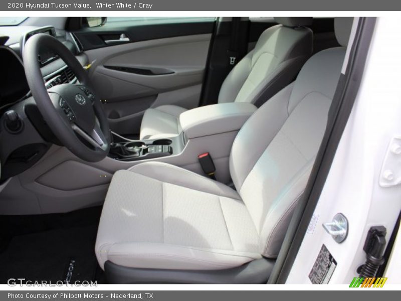 Winter White / Gray 2020 Hyundai Tucson Value