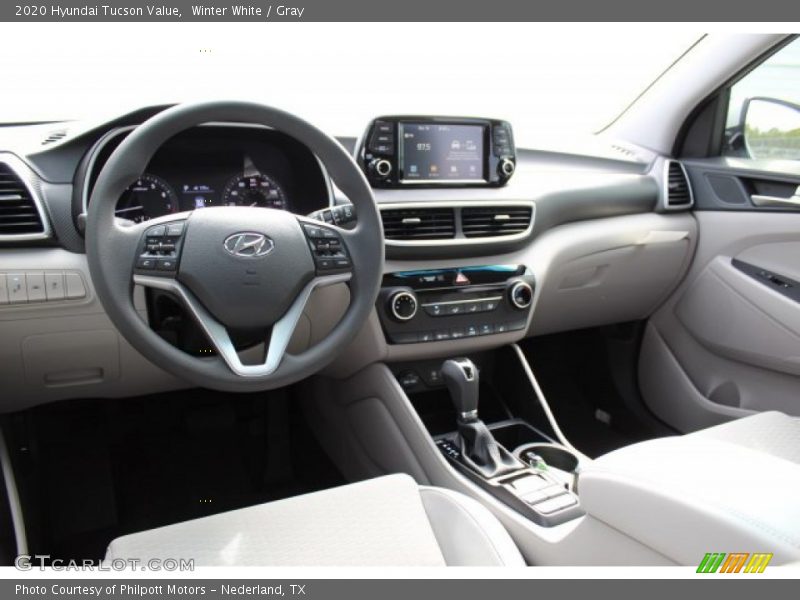 Winter White / Gray 2020 Hyundai Tucson Value