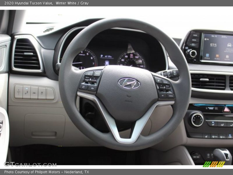 Winter White / Gray 2020 Hyundai Tucson Value