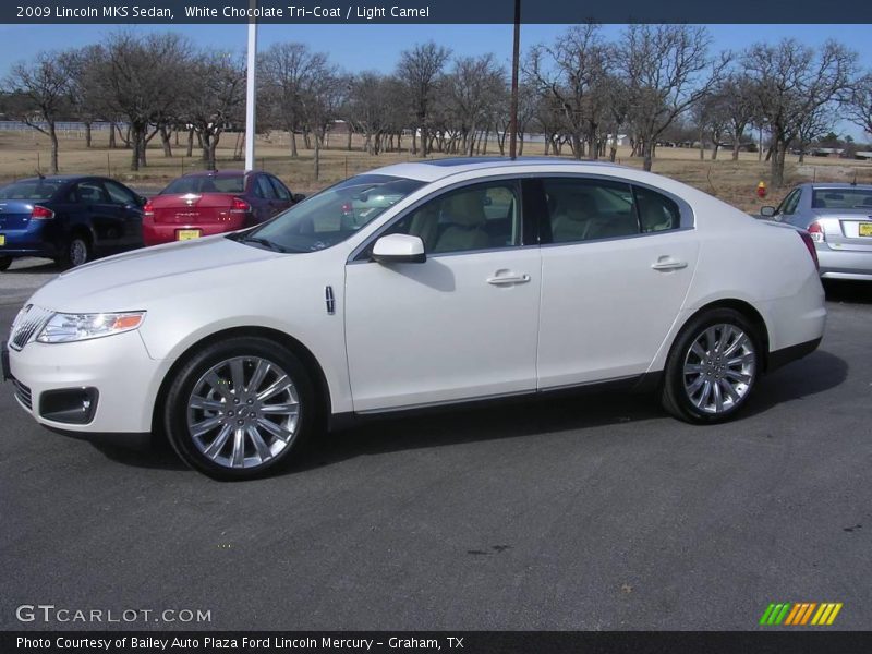 White Chocolate Tri-Coat / Light Camel 2009 Lincoln MKS Sedan