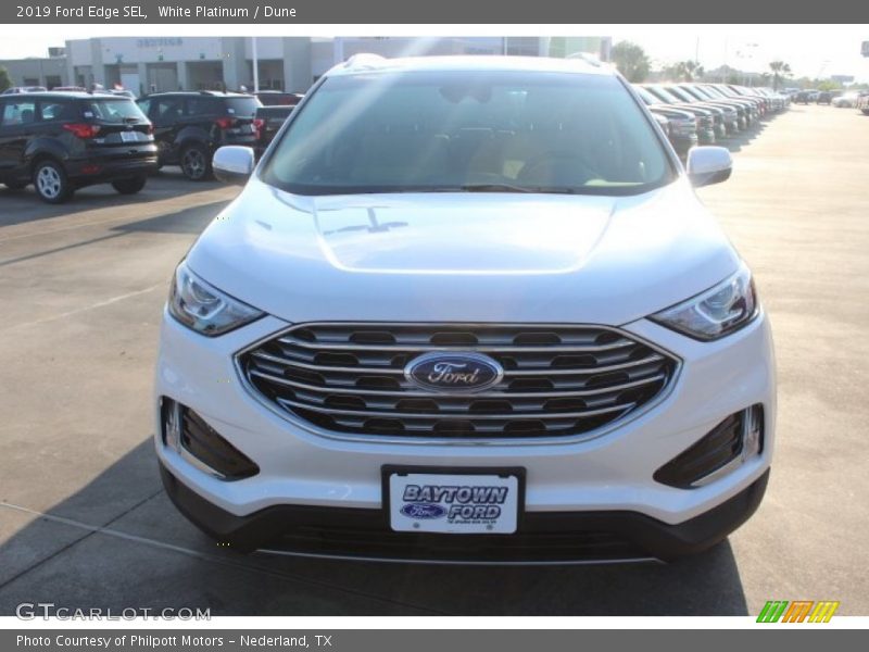 White Platinum / Dune 2019 Ford Edge SEL