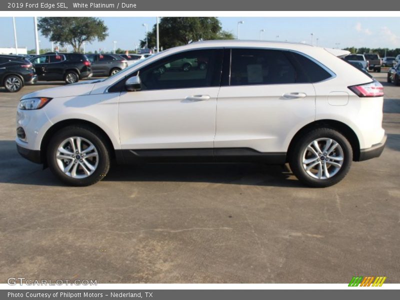 White Platinum / Dune 2019 Ford Edge SEL