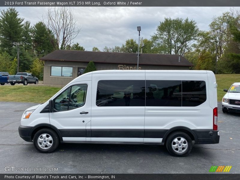 Oxford White / Pewter 2019 Ford Transit Passenger Wagon XLT 350 MR Long