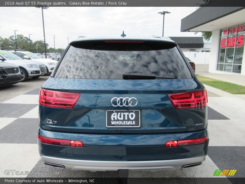 Galaxy Blue Metallic / Rock Gray 2019 Audi Q7 55 Prestige quattro