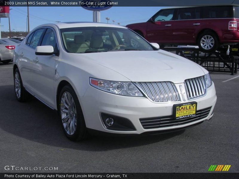 White Chocolate Tri-Coat / Light Camel 2009 Lincoln MKS Sedan