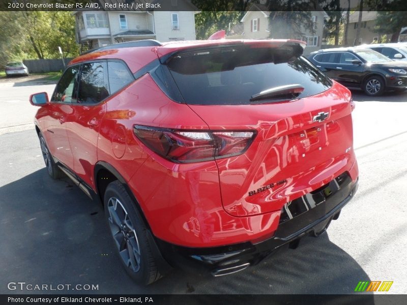 Red Hot / Jet Black 2020 Chevrolet Blazer RS AWD