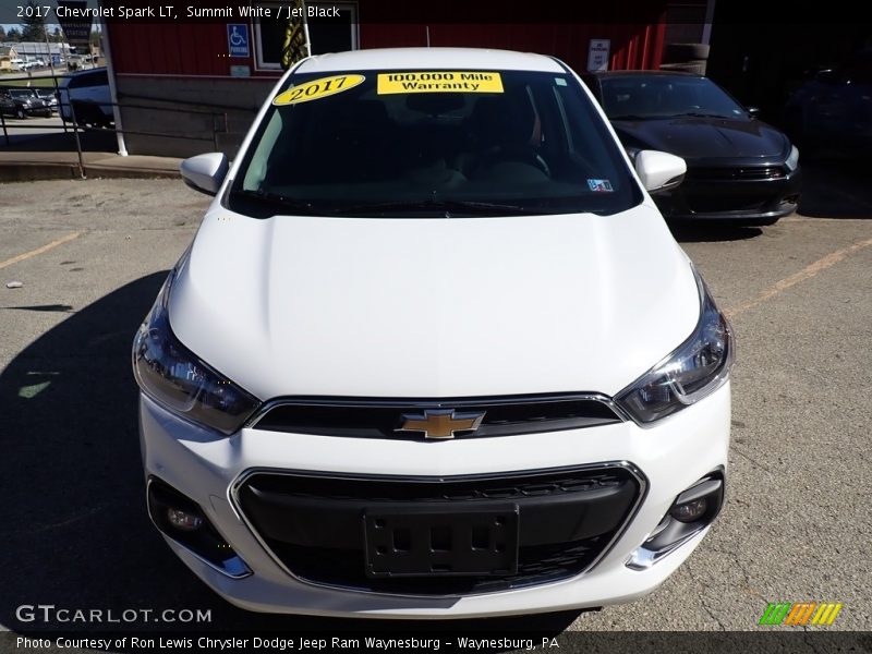 Summit White / Jet Black 2017 Chevrolet Spark LT
