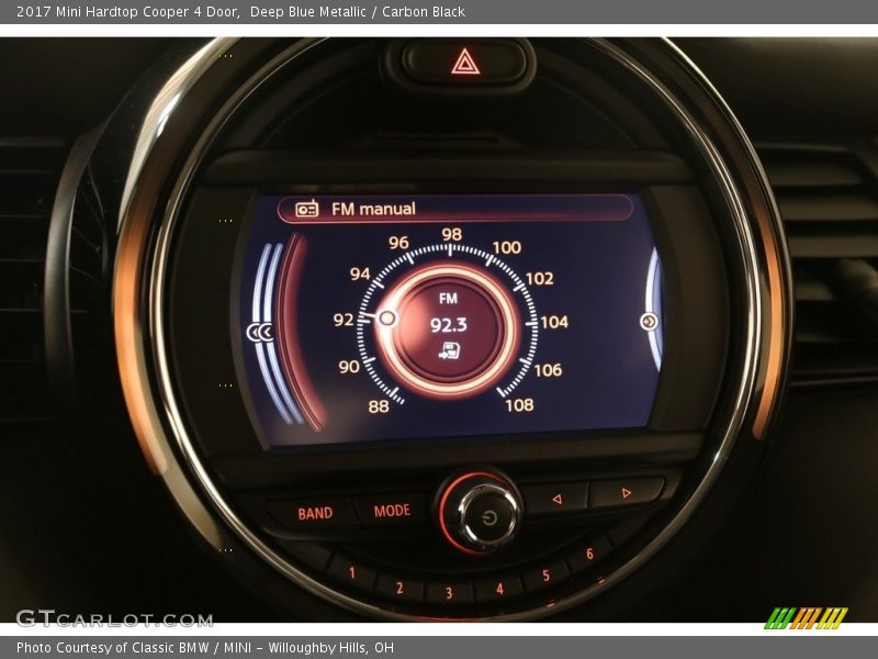 Deep Blue Metallic / Carbon Black 2017 Mini Hardtop Cooper 4 Door