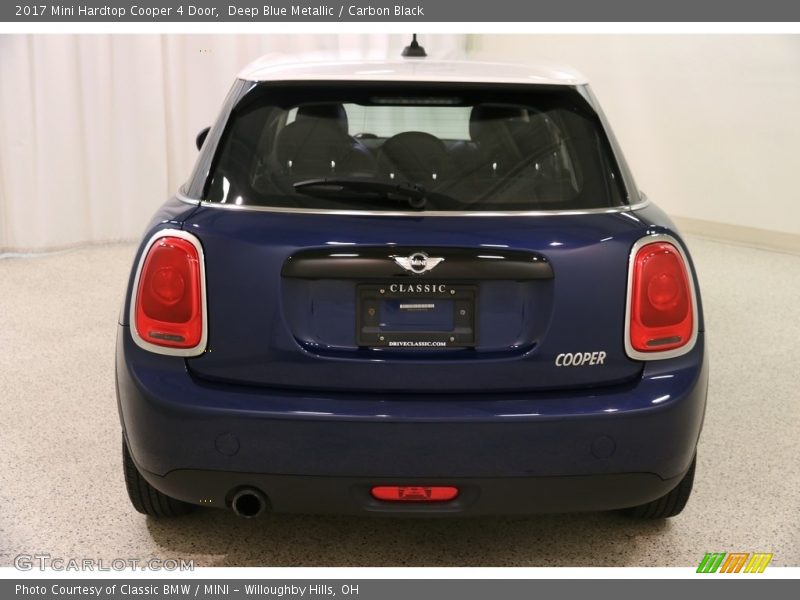 Deep Blue Metallic / Carbon Black 2017 Mini Hardtop Cooper 4 Door