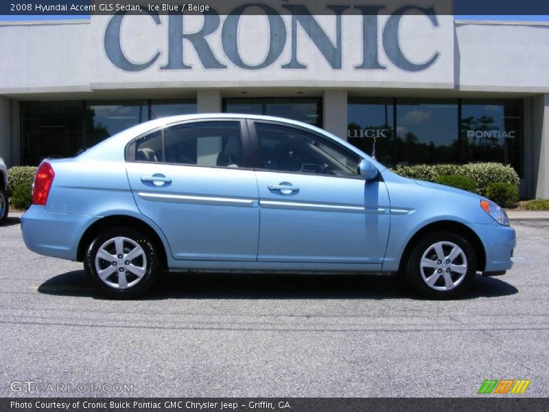 Ice Blue / Beige 2008 Hyundai Accent GLS Sedan