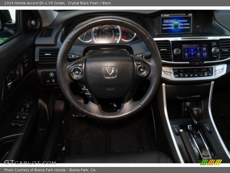 Crystal Black Pearl / Black 2014 Honda Accord EX-L V6 Sedan