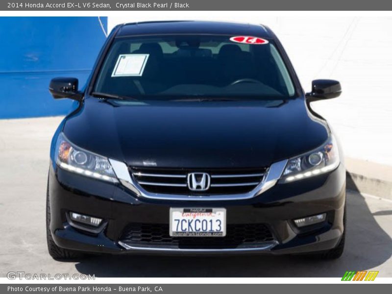 Crystal Black Pearl / Black 2014 Honda Accord EX-L V6 Sedan