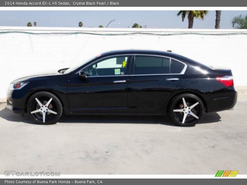 Crystal Black Pearl / Black 2014 Honda Accord EX-L V6 Sedan