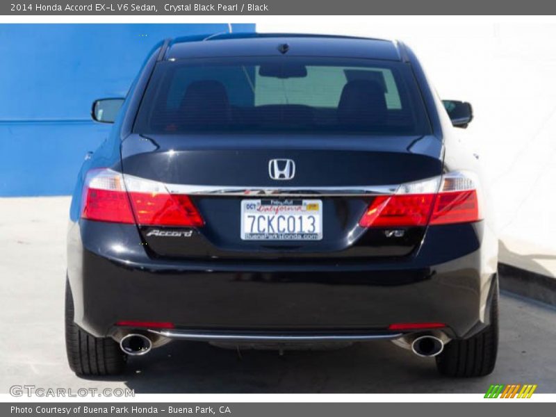 Crystal Black Pearl / Black 2014 Honda Accord EX-L V6 Sedan