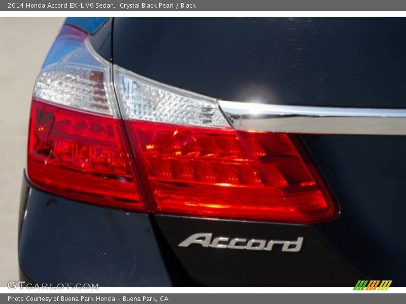 Crystal Black Pearl / Black 2014 Honda Accord EX-L V6 Sedan