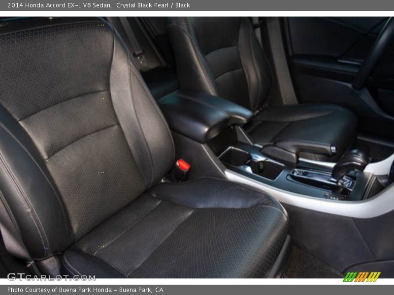 Crystal Black Pearl / Black 2014 Honda Accord EX-L V6 Sedan