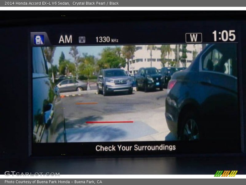 Crystal Black Pearl / Black 2014 Honda Accord EX-L V6 Sedan